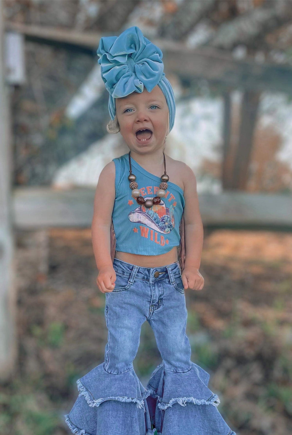 Rodeo Queen denim bells (5 options) - Pretty Petty Co