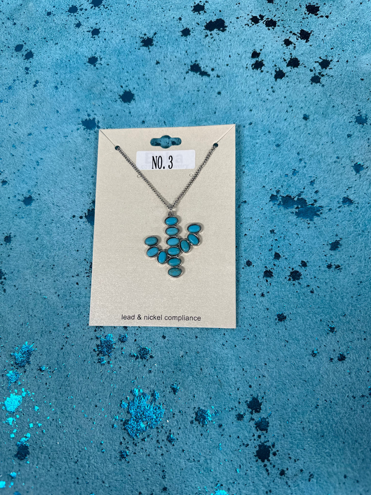 Cactus Stone Necklace (Multiple colors) (FINAL SALE) - Pretty Petty Co