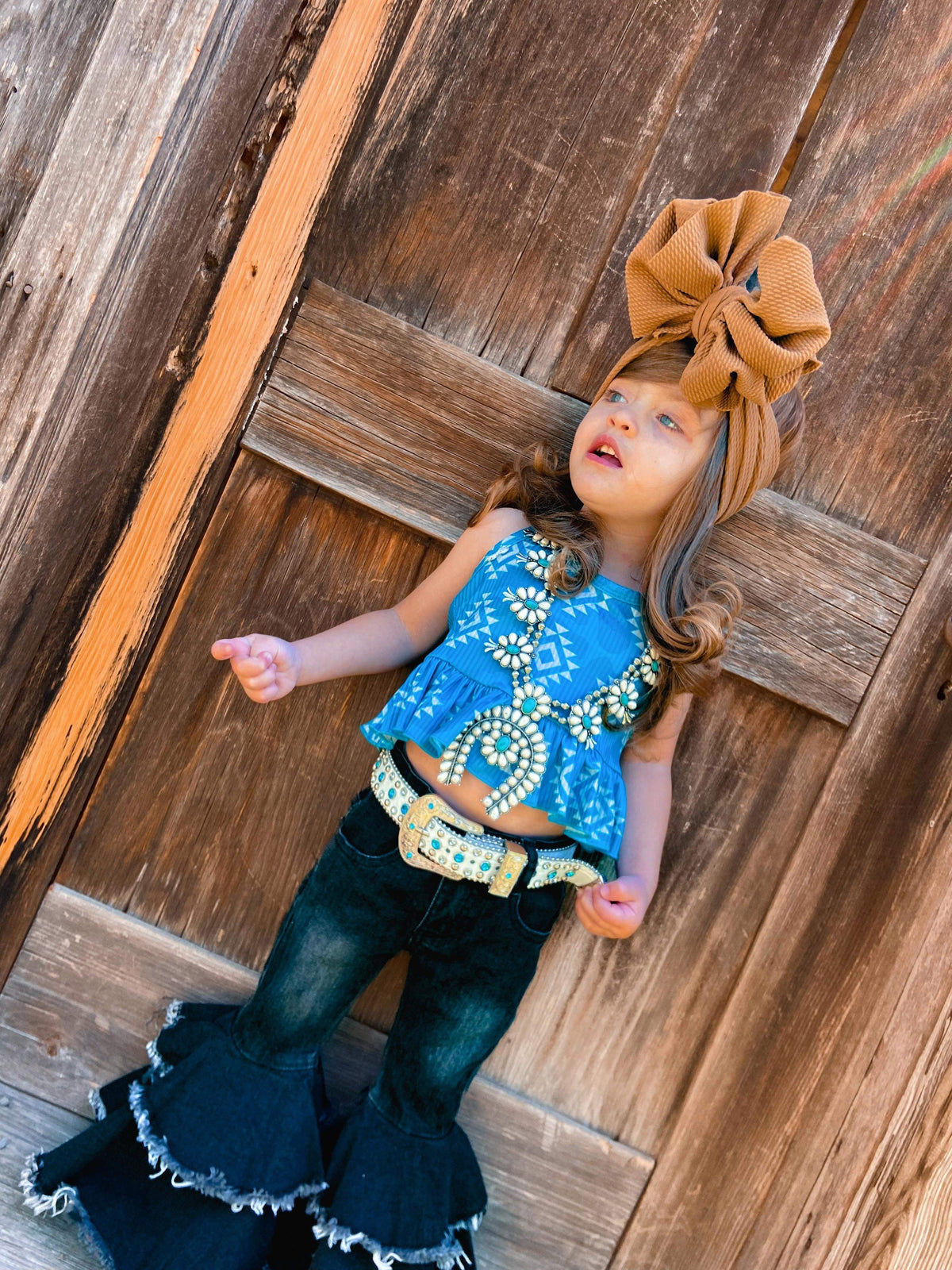 Rodeo Queen denim bells (5 options) - Pretty Petty Co