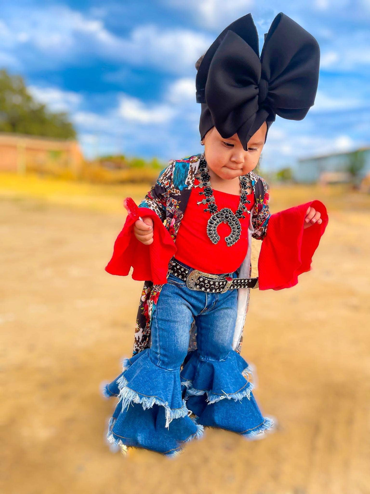 Rodeo Queen denim bells (5 options) - Pretty Petty Co