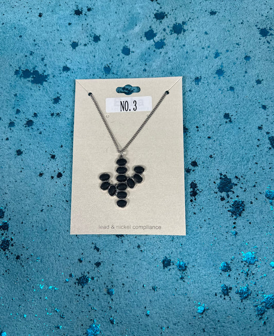 Cactus Stone Necklace (Multiple colors) (FINAL SALE)