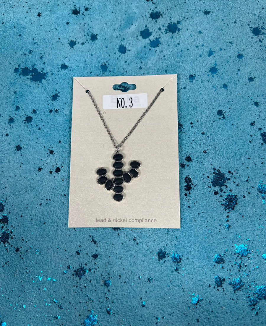 Cactus Stone Necklace (Multiple colors) (FINAL SALE) - Pretty Petty Co
