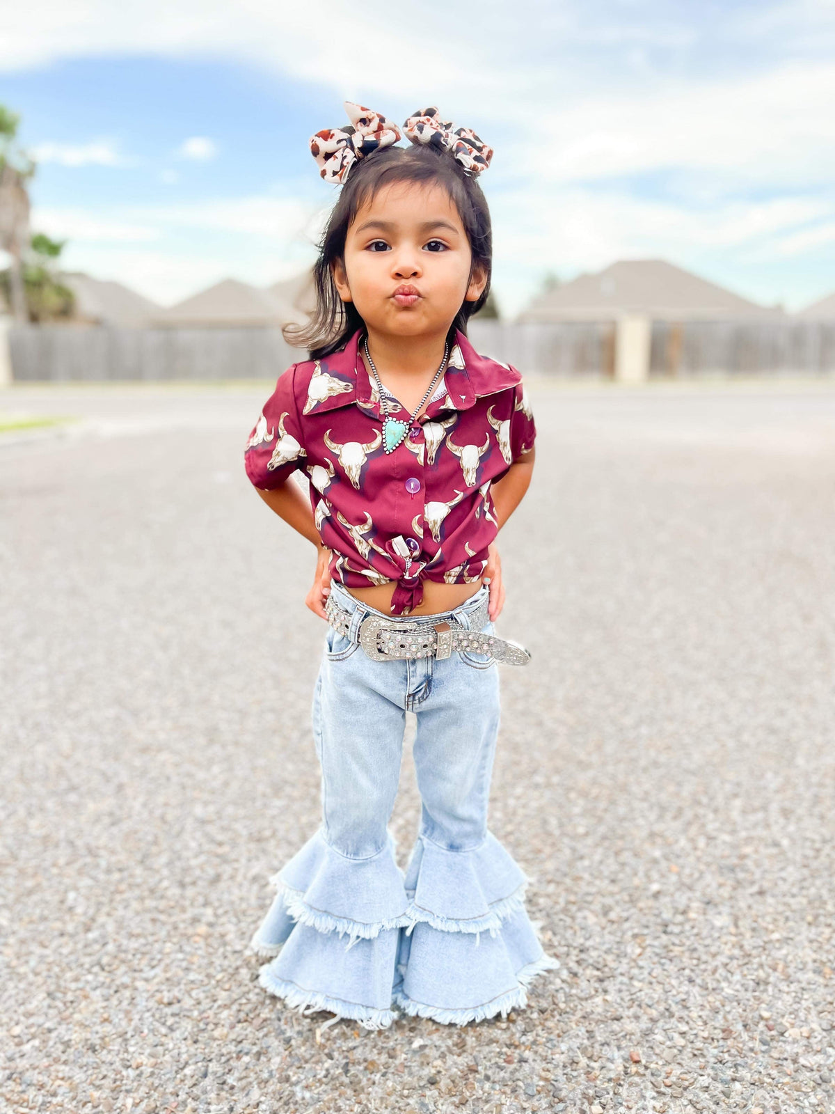 Rodeo Queen denim bells (5 options) - Pretty Petty Co