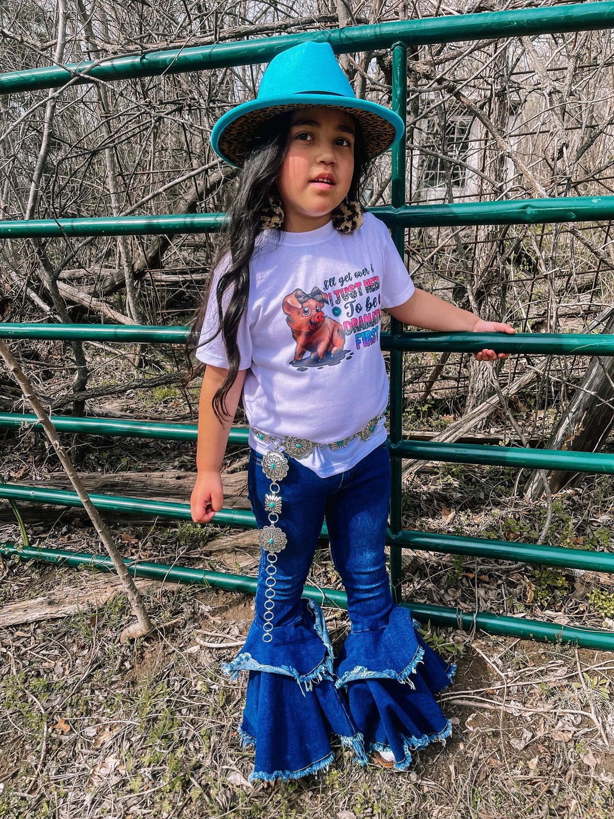 Rodeo Queen denim bells (5 options) - Pretty Petty Co