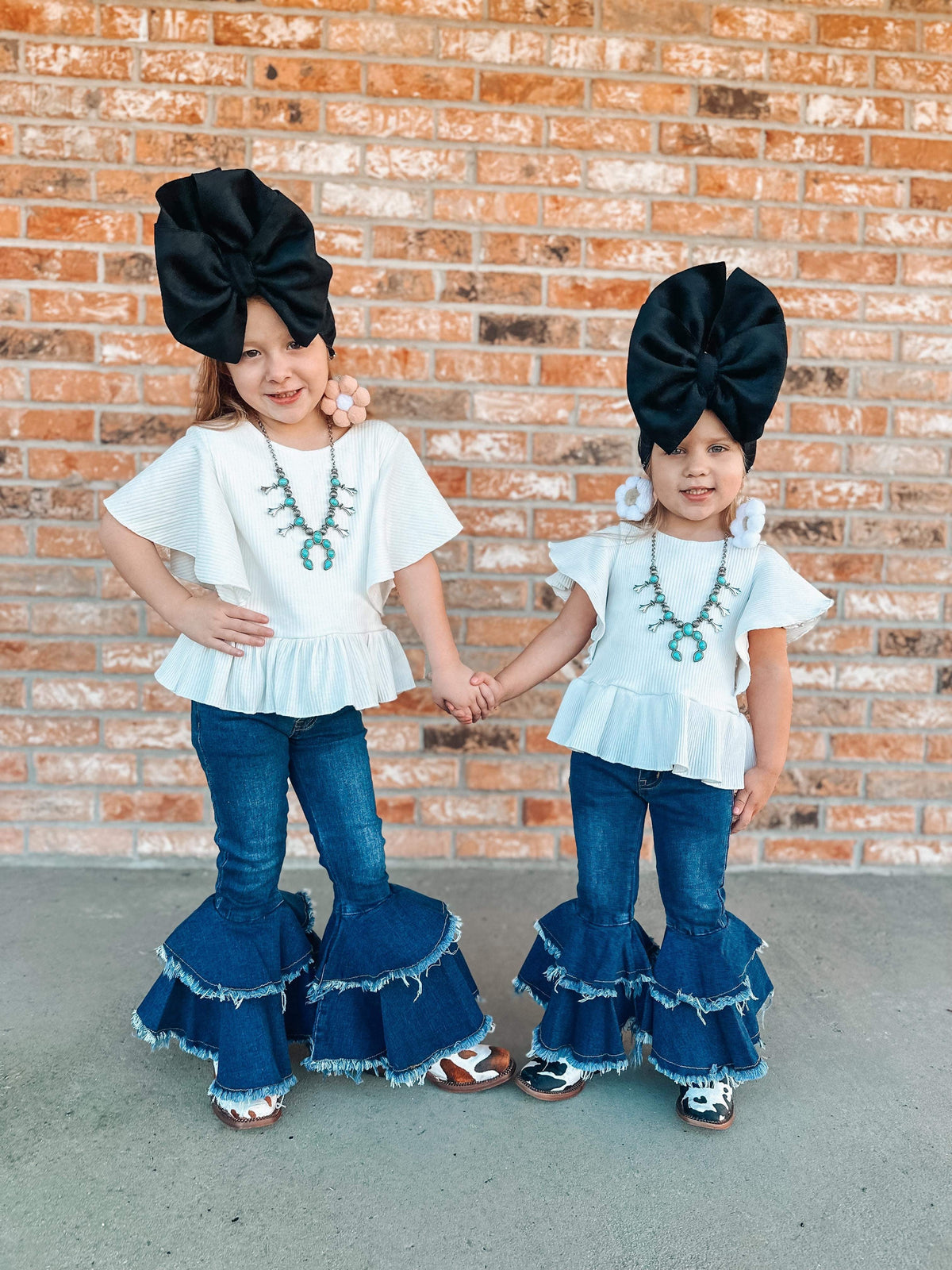 Rodeo Queen denim bells (5 options) - Pretty Petty Co