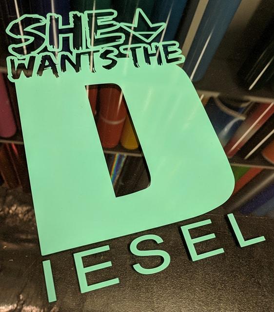 She Wants the Diesel Tiffany Blue Decal - Pretty Petty Co