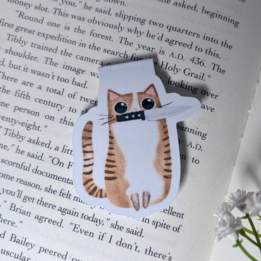 Killer Kitty Dual Sided Magnetic Bookmark