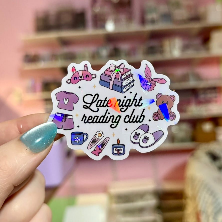 Late Night Readers Club Symbols Sticker - Pretty Petty Co