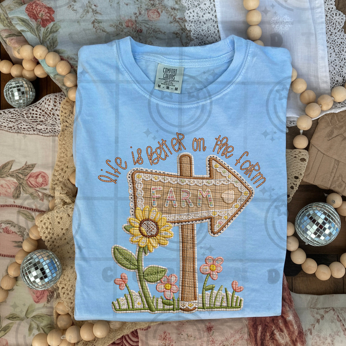 Life Is Easier on the Farm Shirt | Farm Life Graphic Tee | Country Living Shirt | Rustic Farm Apparel | Homestead Lover Gift