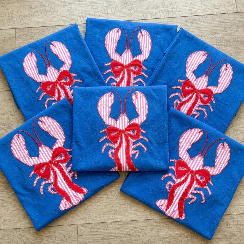 Cute Lobster Graphic Tee | Coastal Summer Shirt | Preppy Seafood Beach T-Shirt