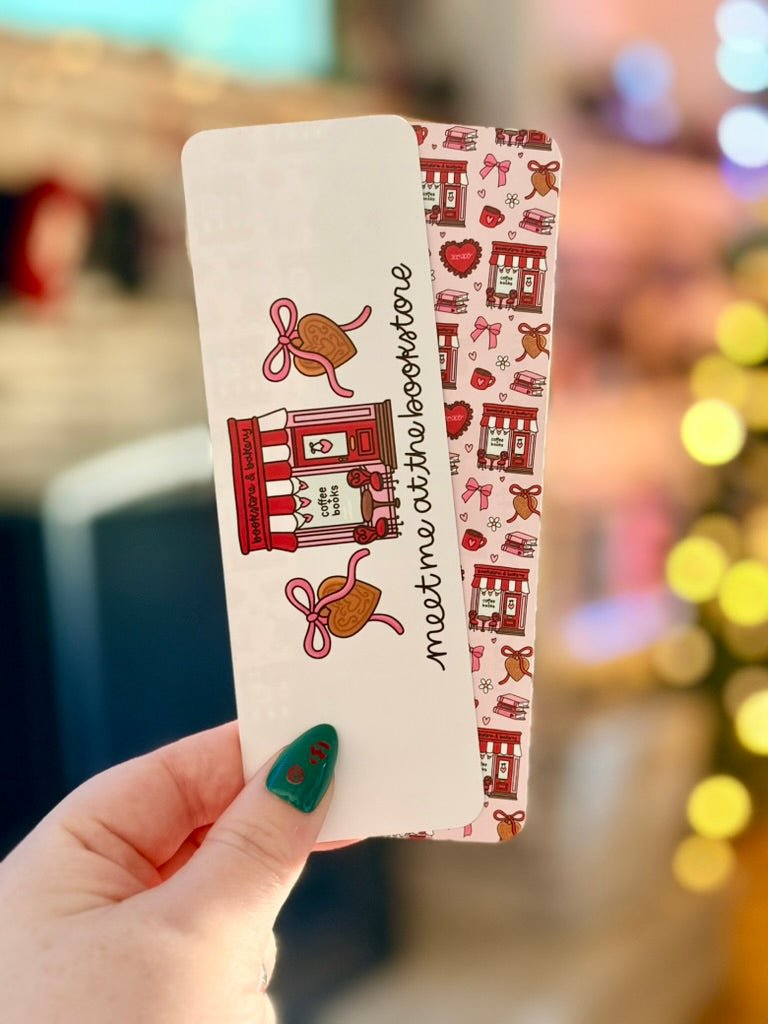 Meet Me at the Bookstore Dual-Sided Matte Cardstock Bookmark