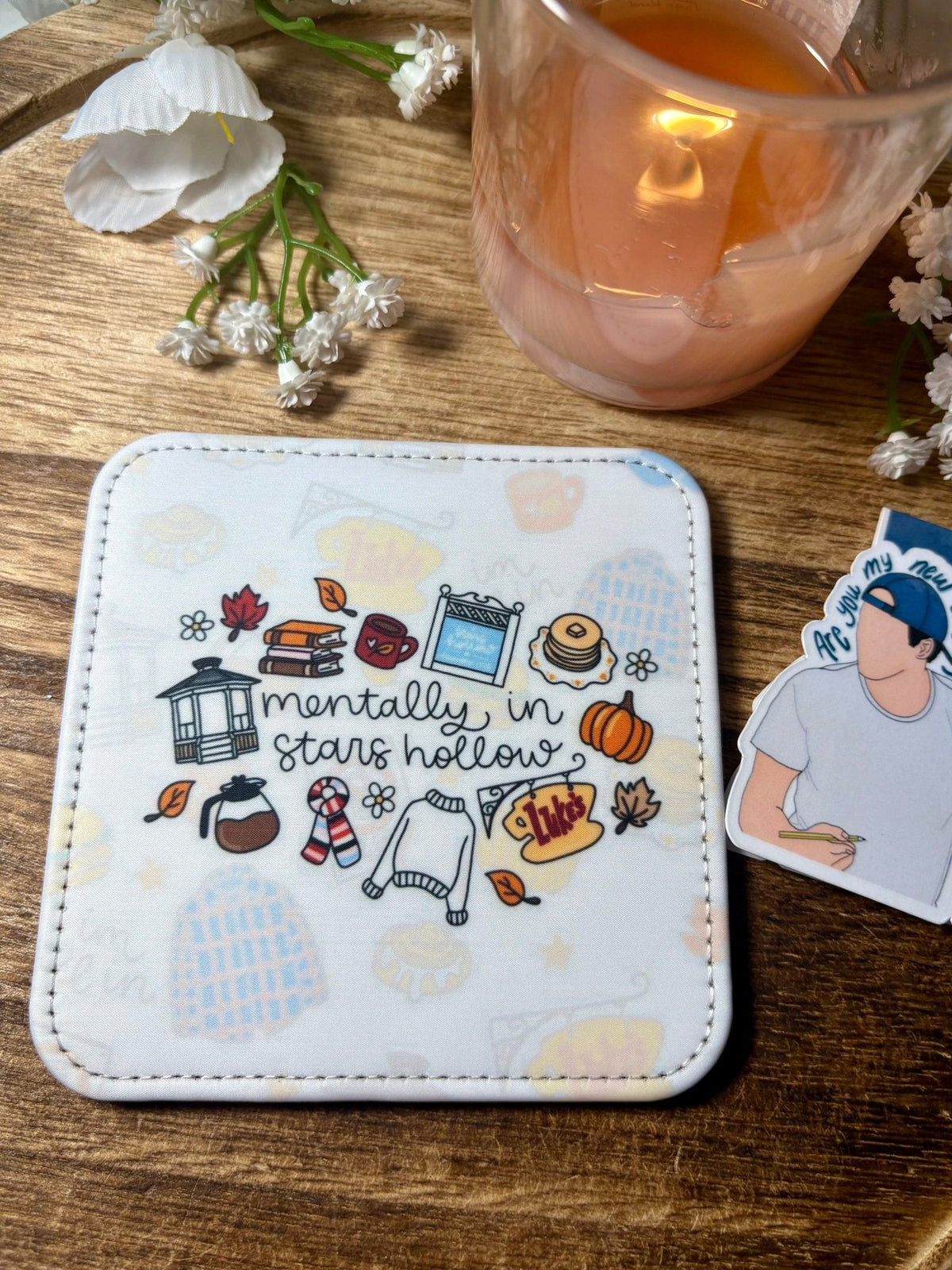 Mentally in Stars Hollow Coasters - Set of 2