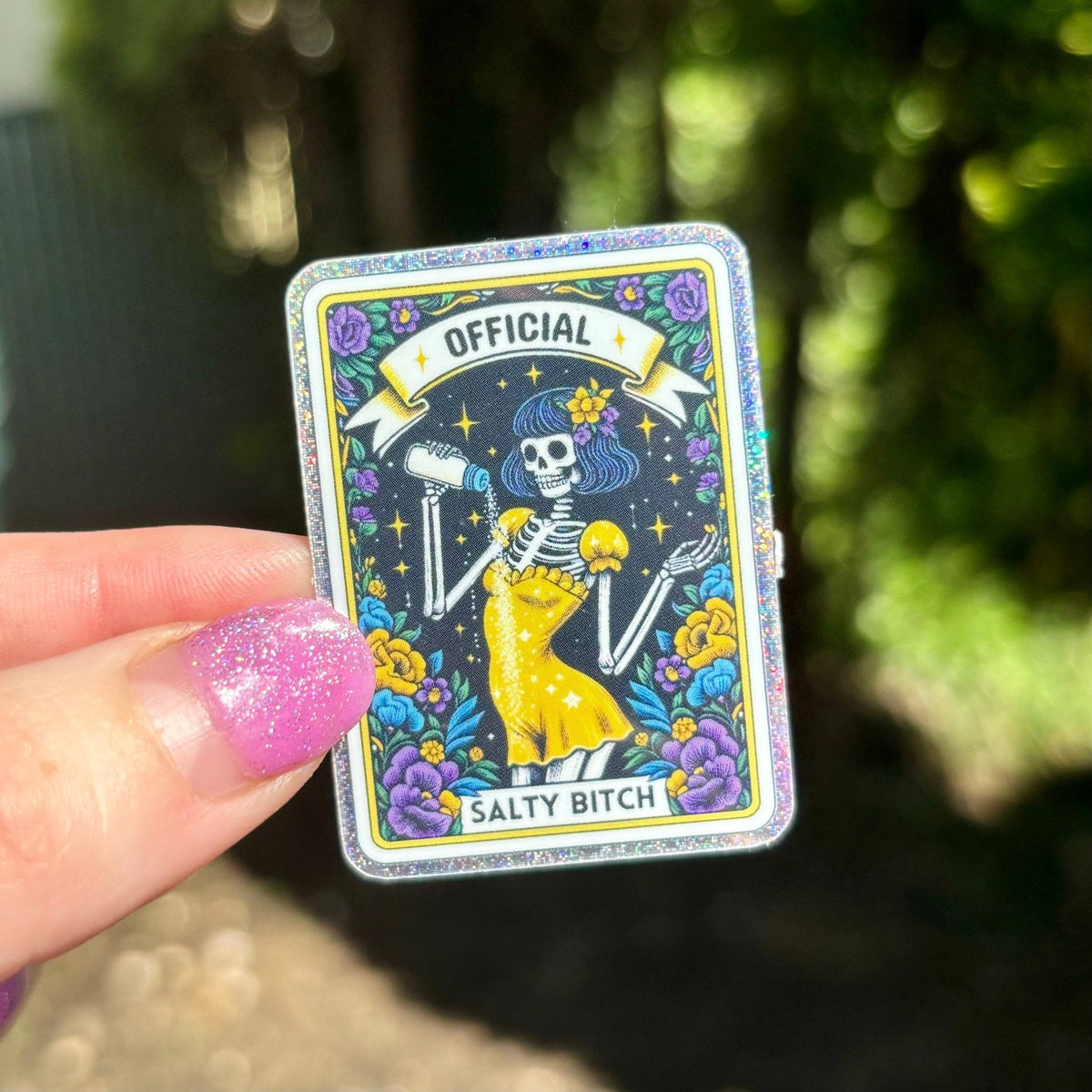 Official Salty B Glitter Sticker - Pretty Petty Co