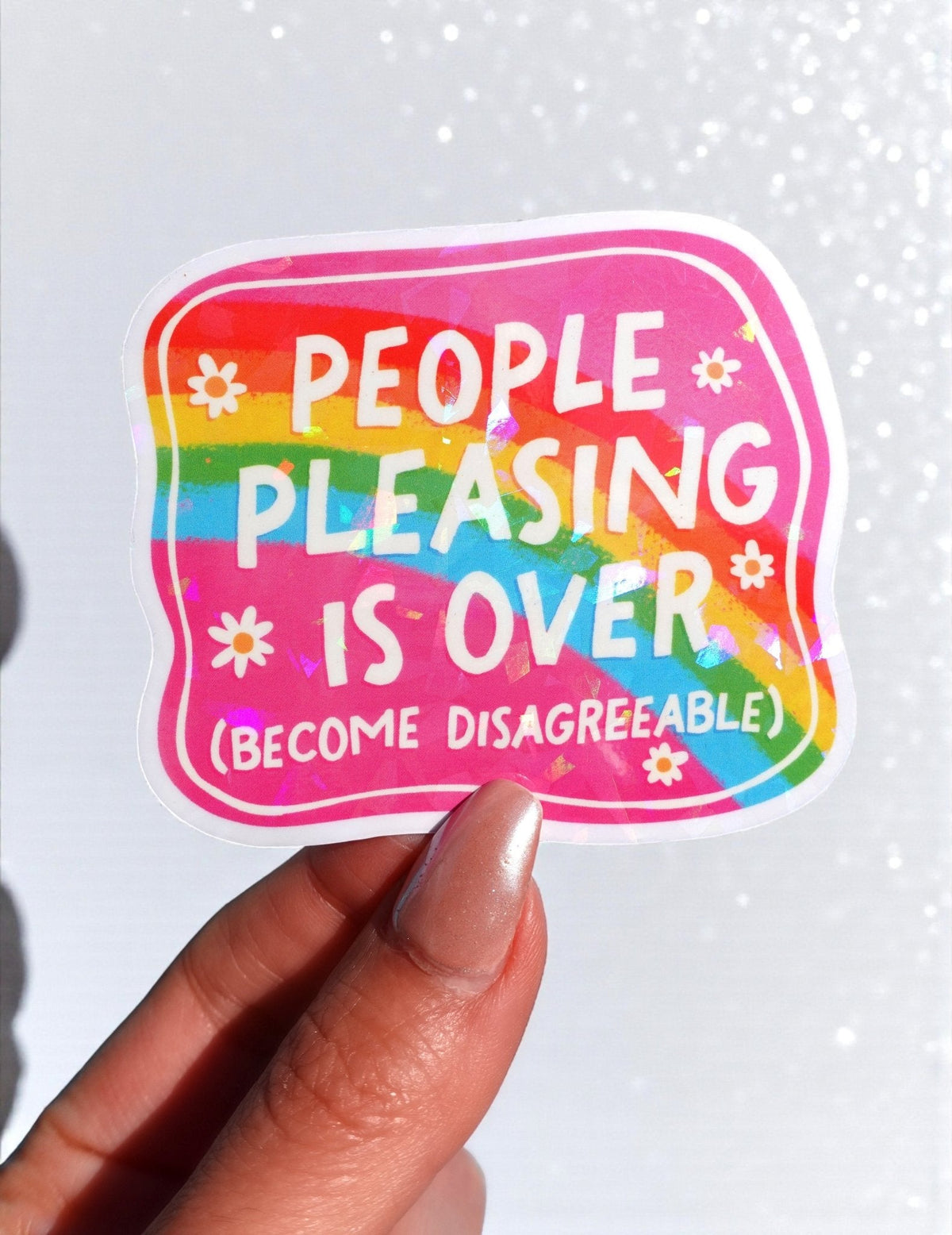 People Pleasing Is Over Sticker - Pretty Petty Co