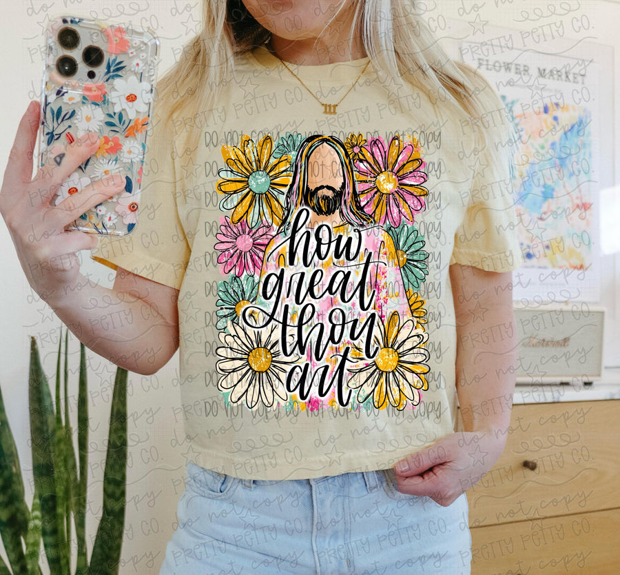 How Great Thou Art Shirt | Christian Hymn Tee | Faith-Based Graphic Tee | Religious Worship Shirt | Inspirational Christian Gift