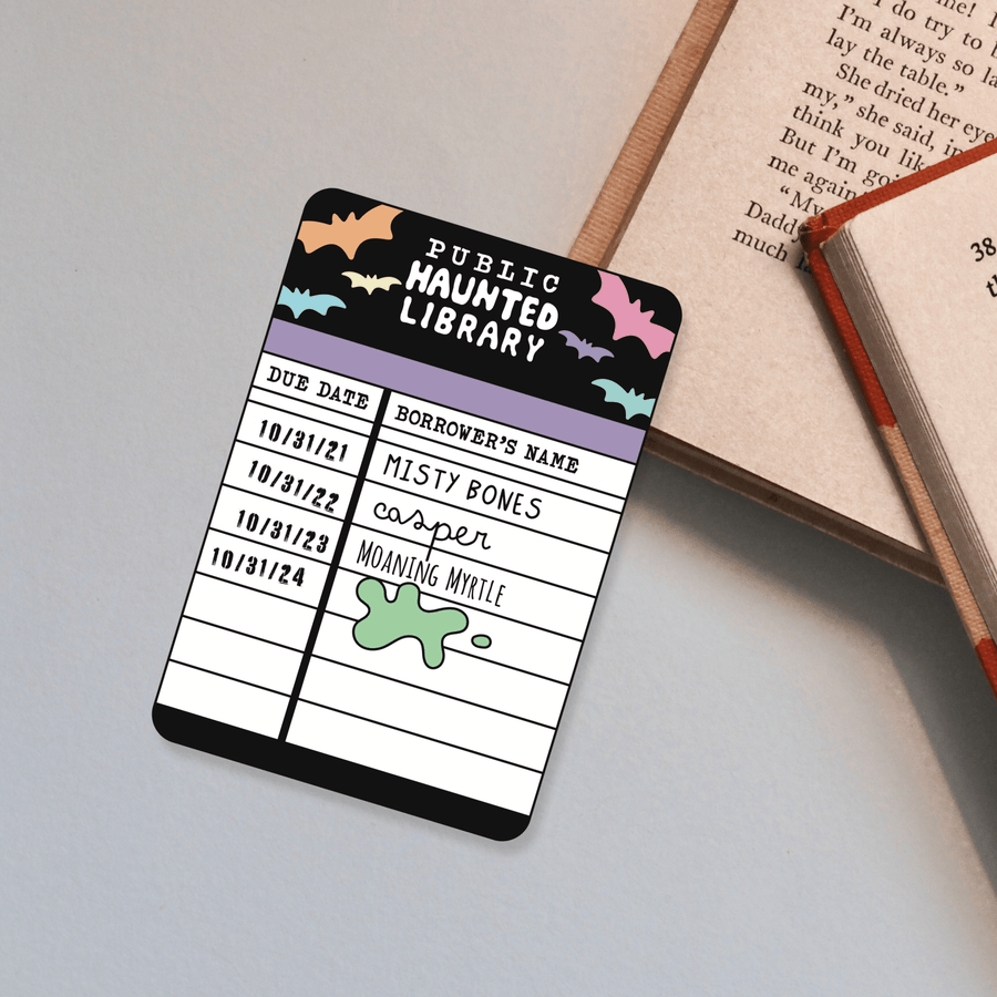 Public Haunted Library Bookmark