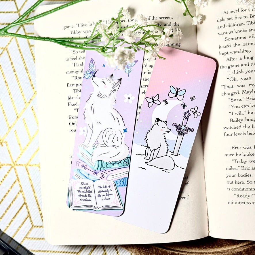 Quicksilver Inspired Dual-Sided Matte Cardstock Bookmark