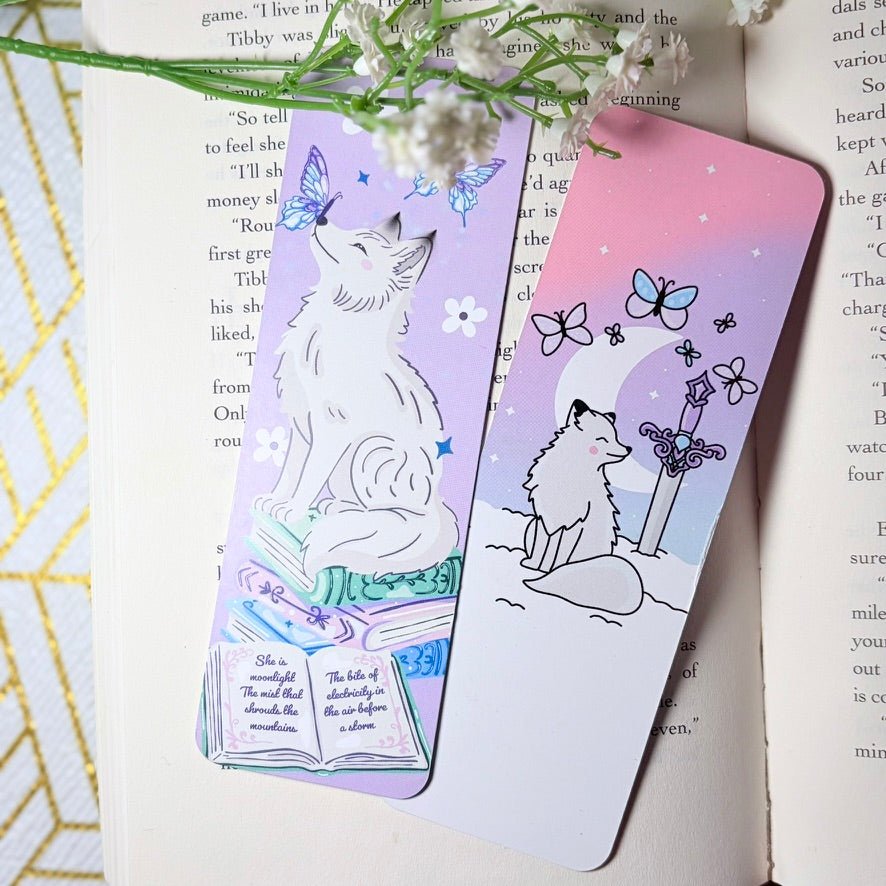 Quicksilver Inspired Dual-Sided Matte Cardstock Bookmark