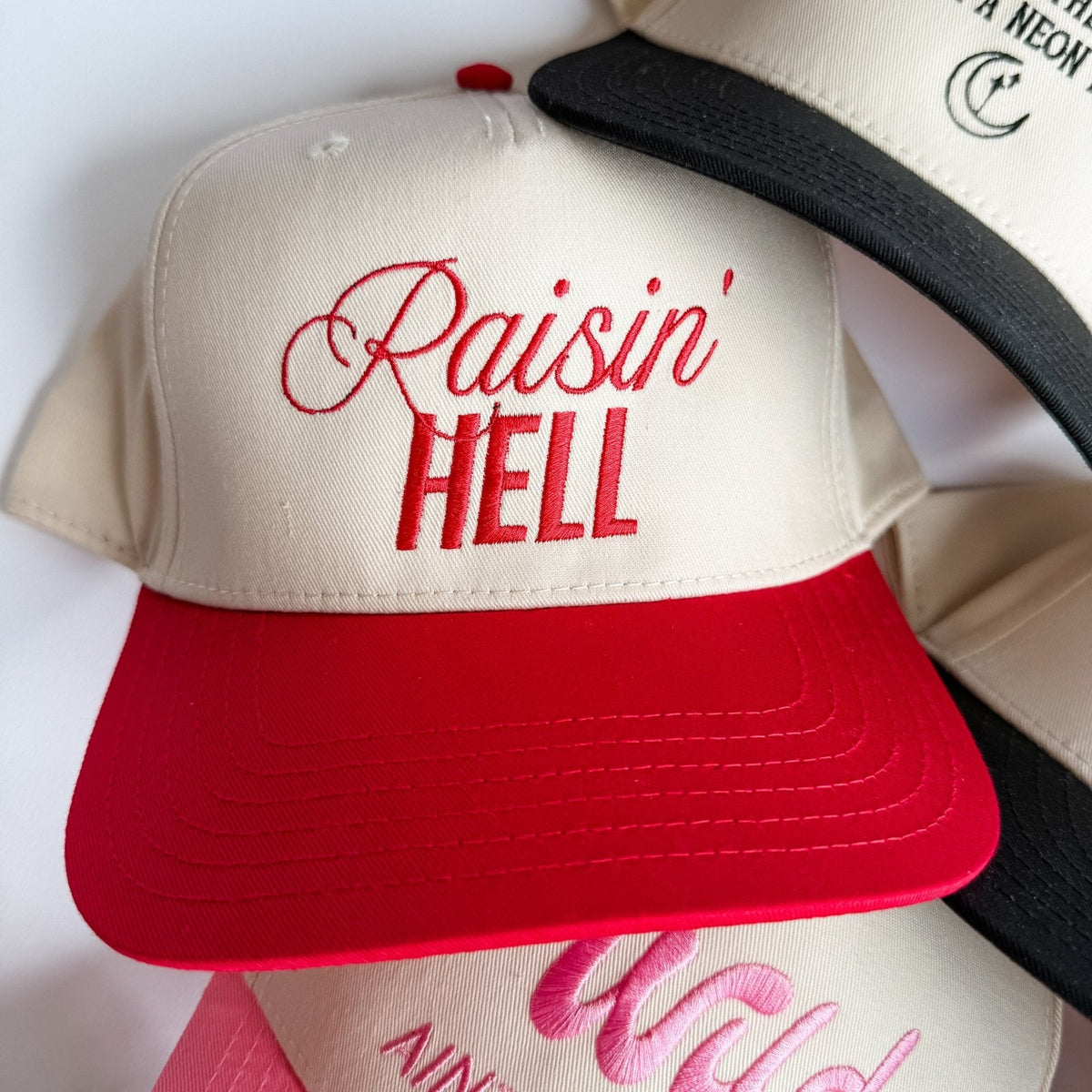 Raisin' Hell - Trucker Hat - Pretty Petty Co
