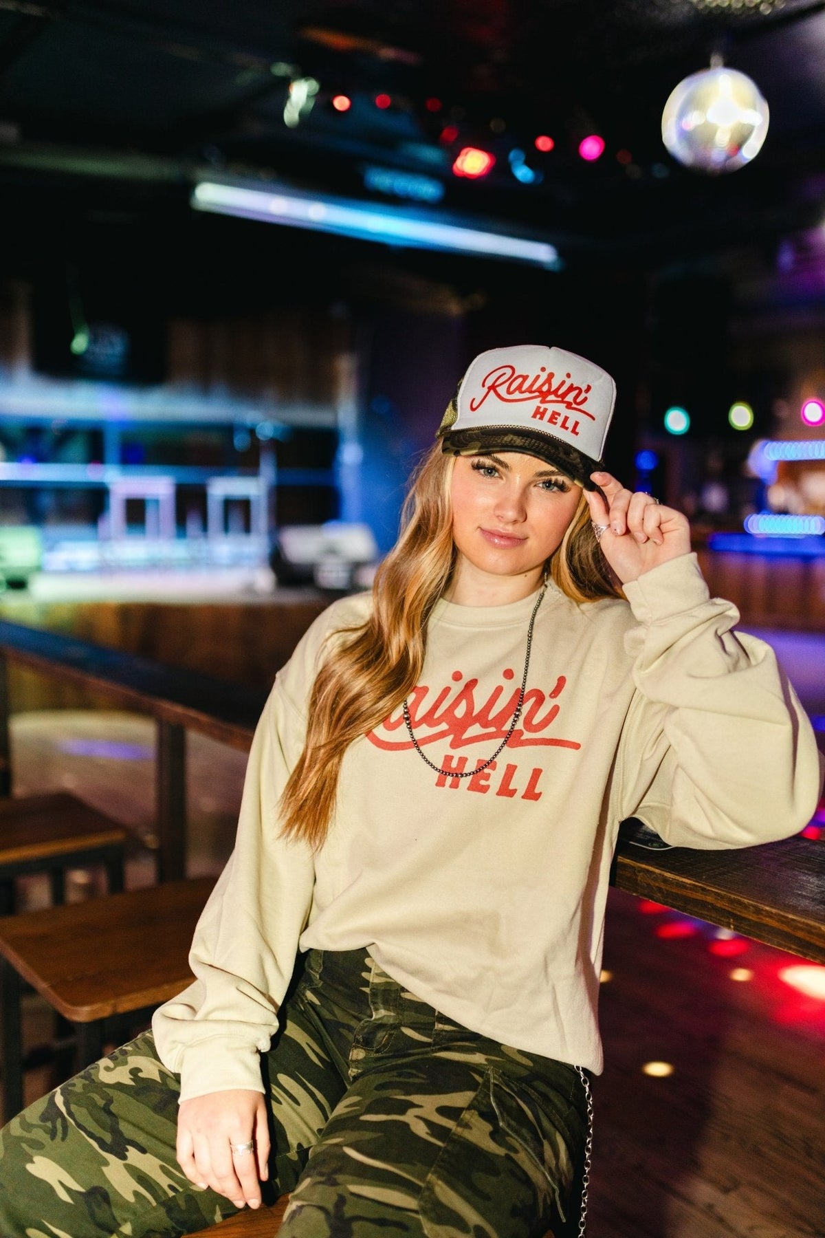 Raisin' Hell Trucker Hat - Pretty Petty Co