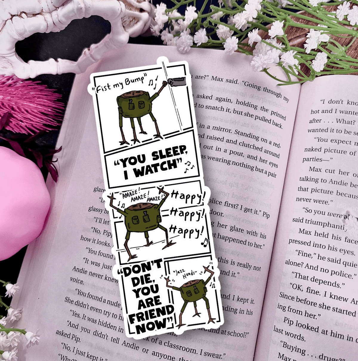 Rocky Inspired Die-Cut Laminated Sparkle Bookmark