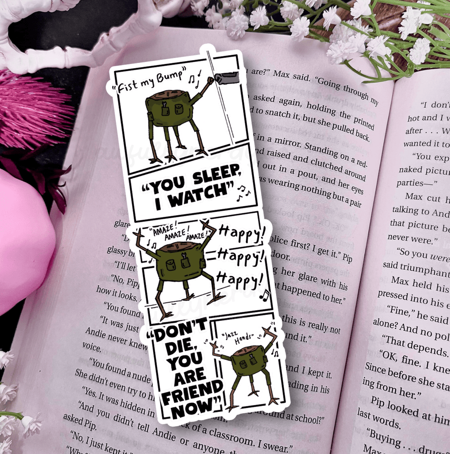 Rocky Inspired Die-Cut Laminated Sparkle Bookmark