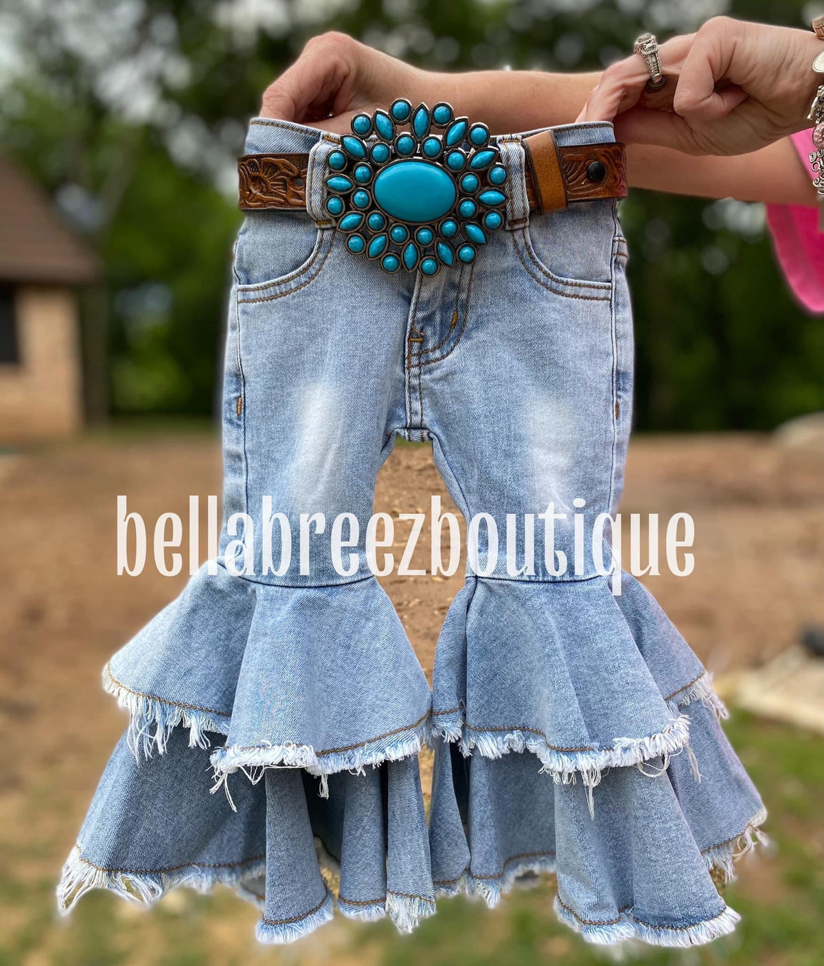 Rodeo Queen denim bells (5 options) - Pretty Petty Co