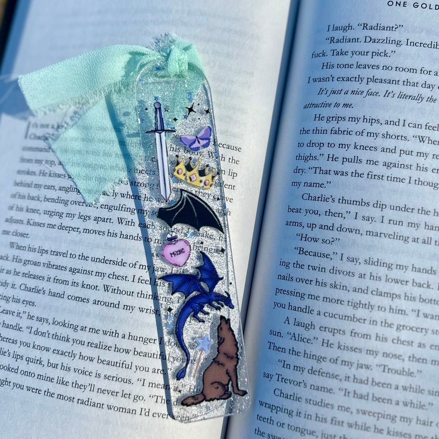Romantasy Symbols Acrylic Bookmark
