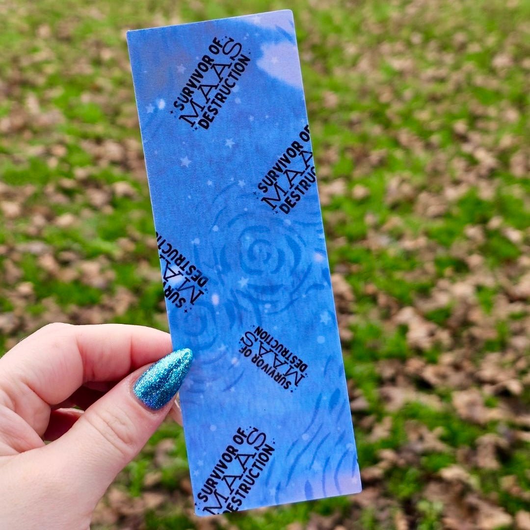 Sarah J Maas Inspired  2x6 Laminated Cardstock Bookmark