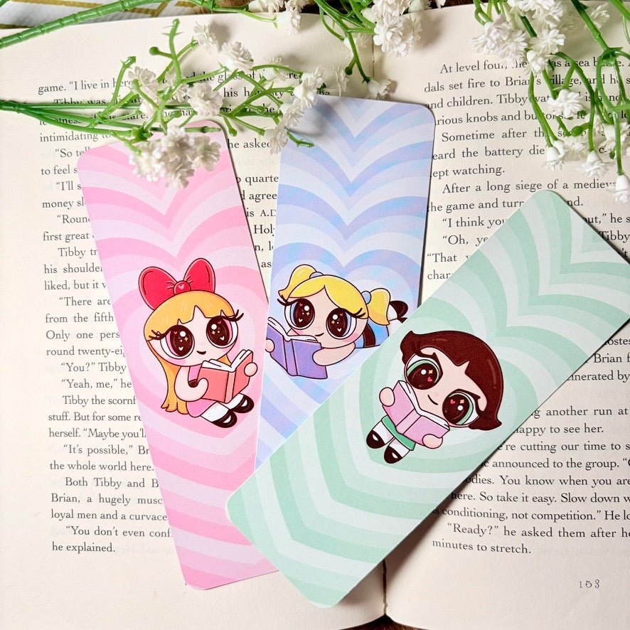 Set of 3 Girl Power Dual-Sided Matte Cardstock Bookmark
