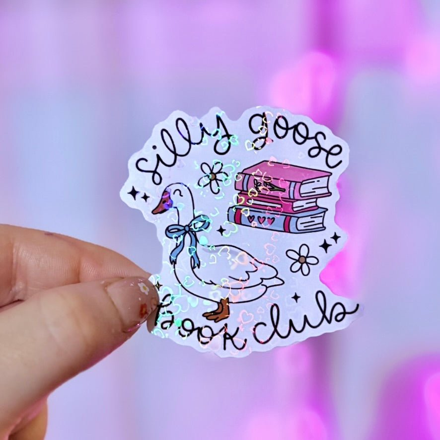 Silly Goose Book Club Sticker - Pretty Petty Co