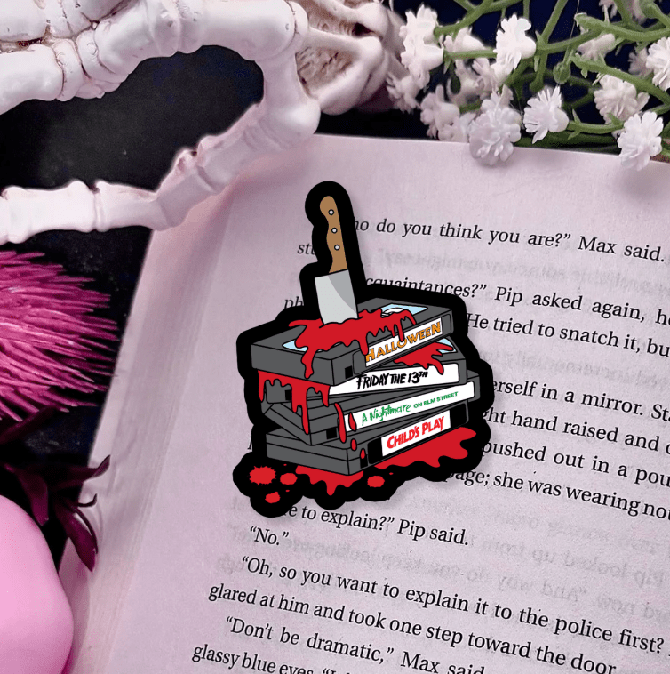 Slasher Films Matte Vinyl Sticker – Durable Waterproof Bookish Decal - Pretty Petty Co