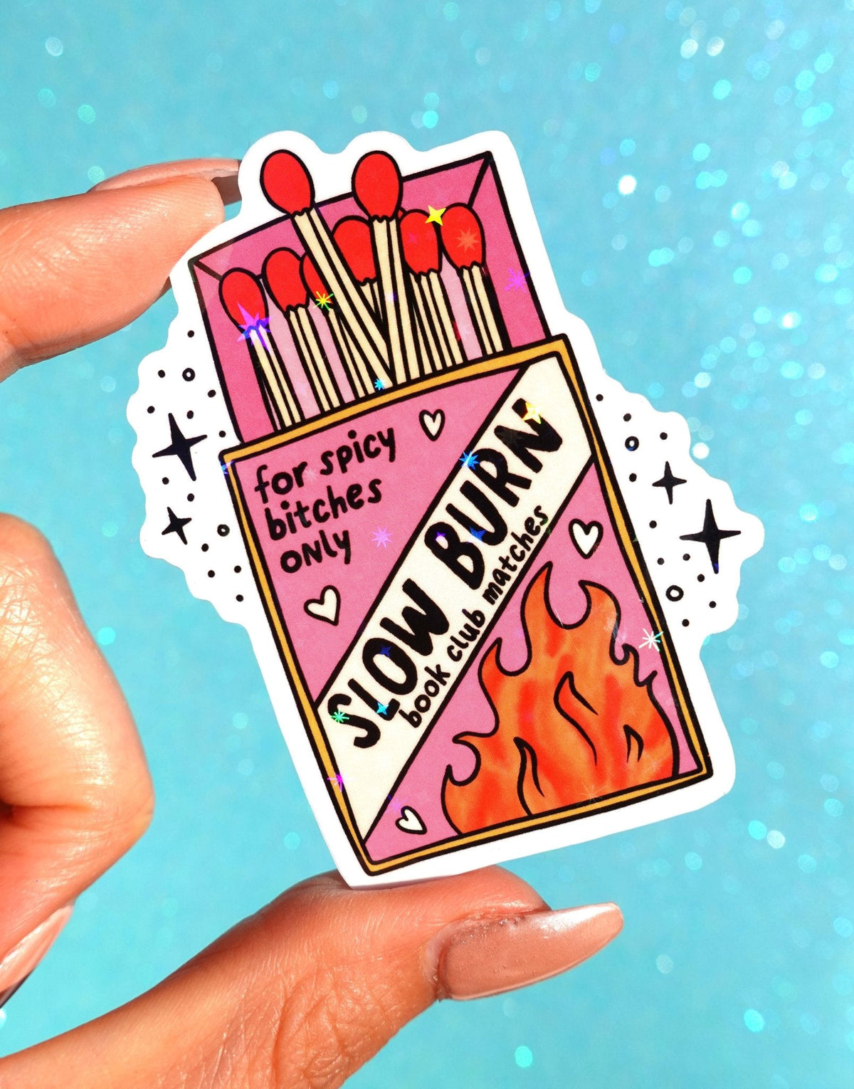 Slow Burn Book Club Smut Sticker - Pretty Petty Co