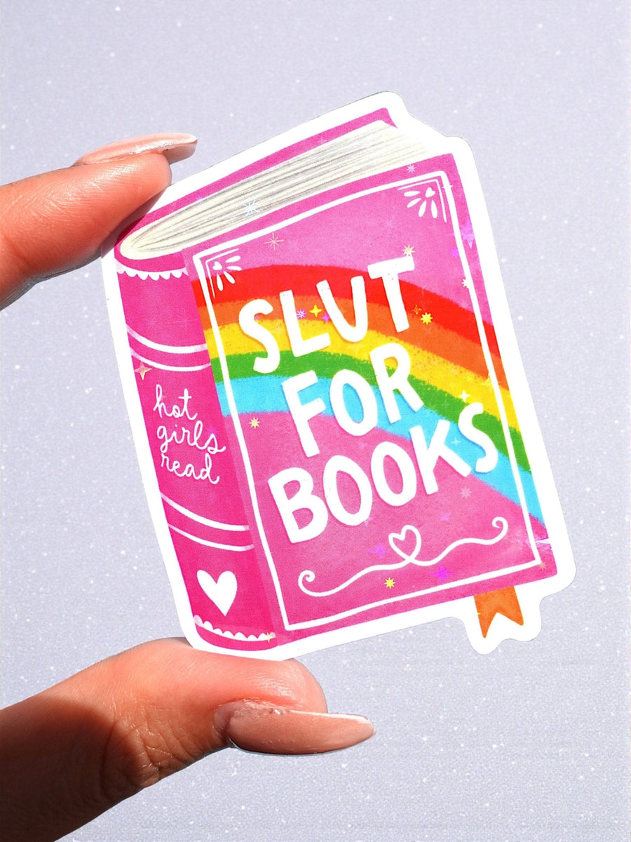 Slut For Books Sticker - Pretty Petty Co