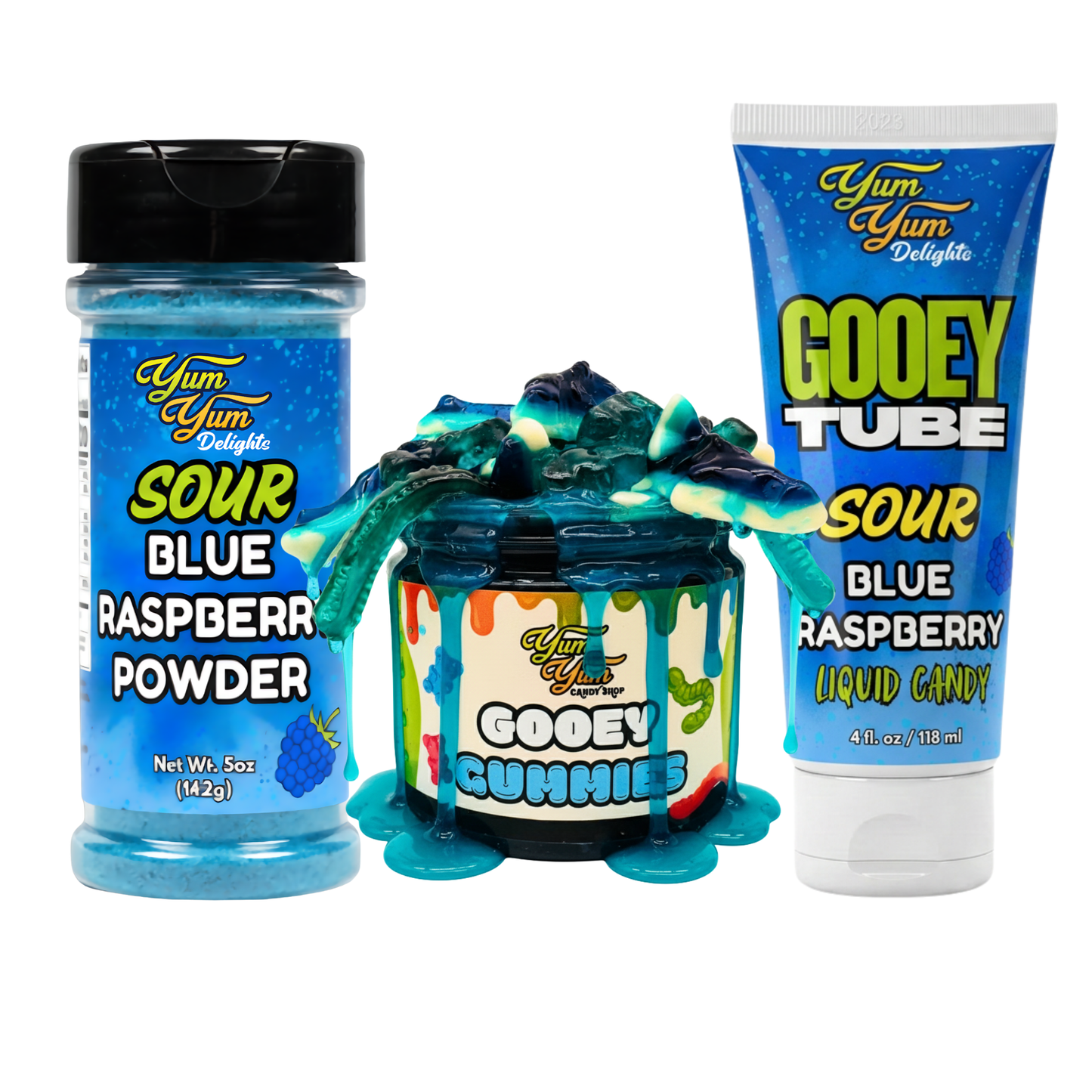 Tiktok Viral Candy Bundle Gooey Gummies Candy Powder Gooey Tubes