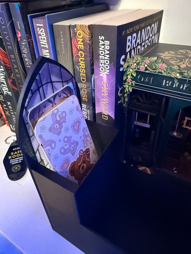 Stained Glass-Style Tealight Velaris Inspired Book Nook with Storage - Pretty Petty Co