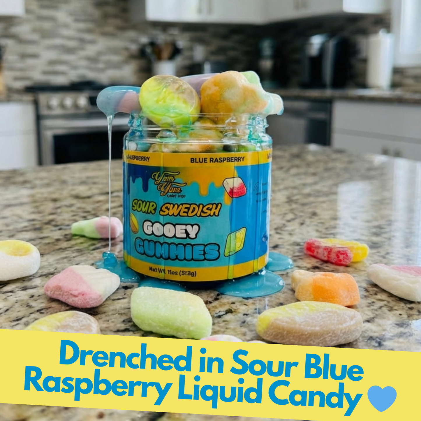 Sour Swedish Gooey Gummies With Bubs