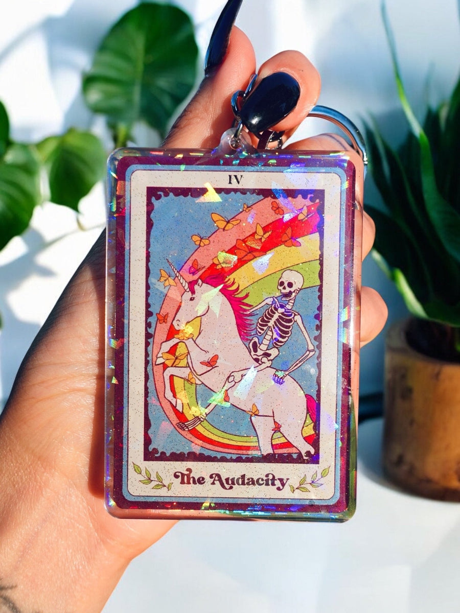 The Audacity Holographic Keychain - Pretty Petty Co