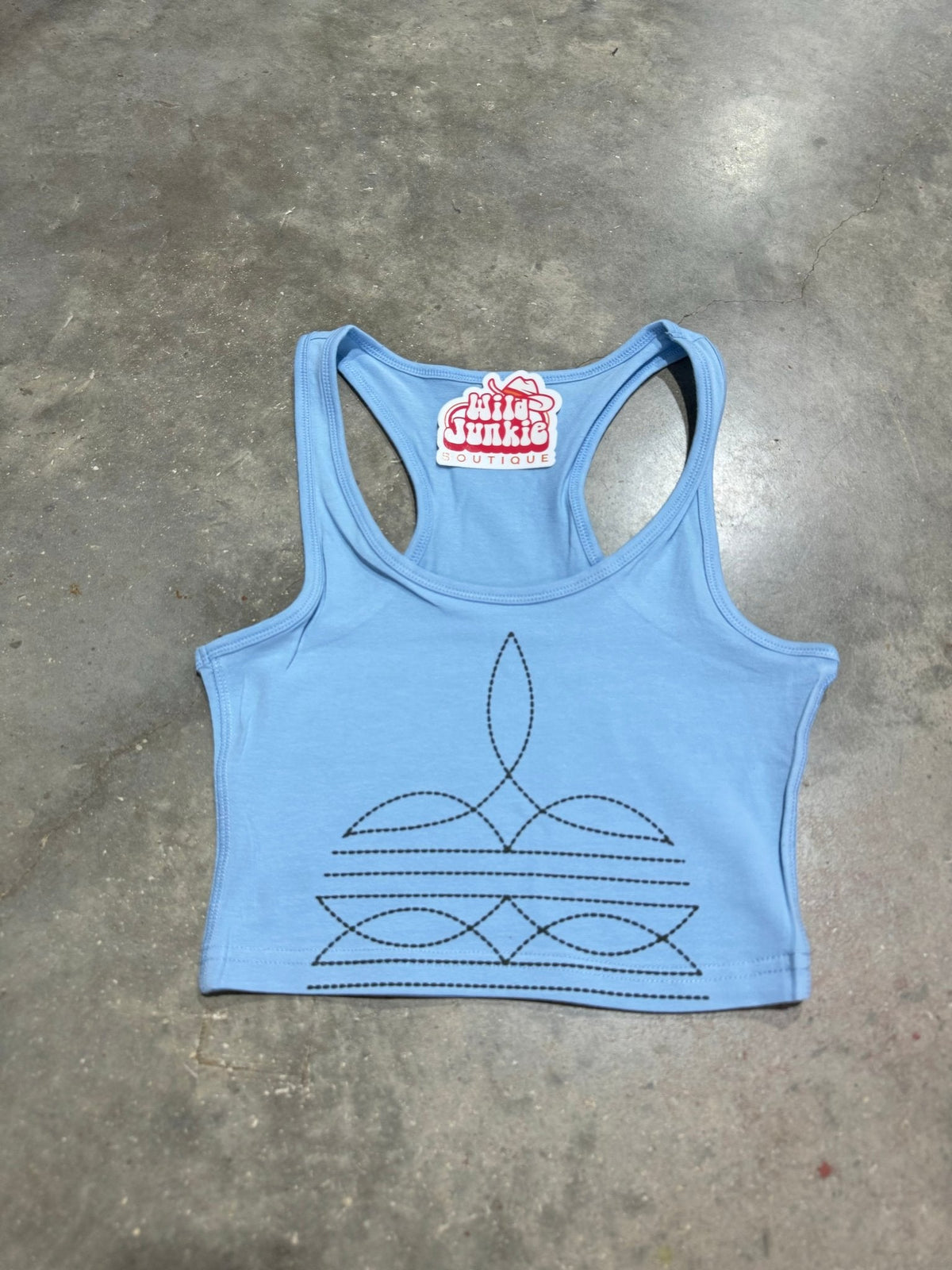 The Original, Viral Boot Stitch Western Tank Top - Pretty Petty Co