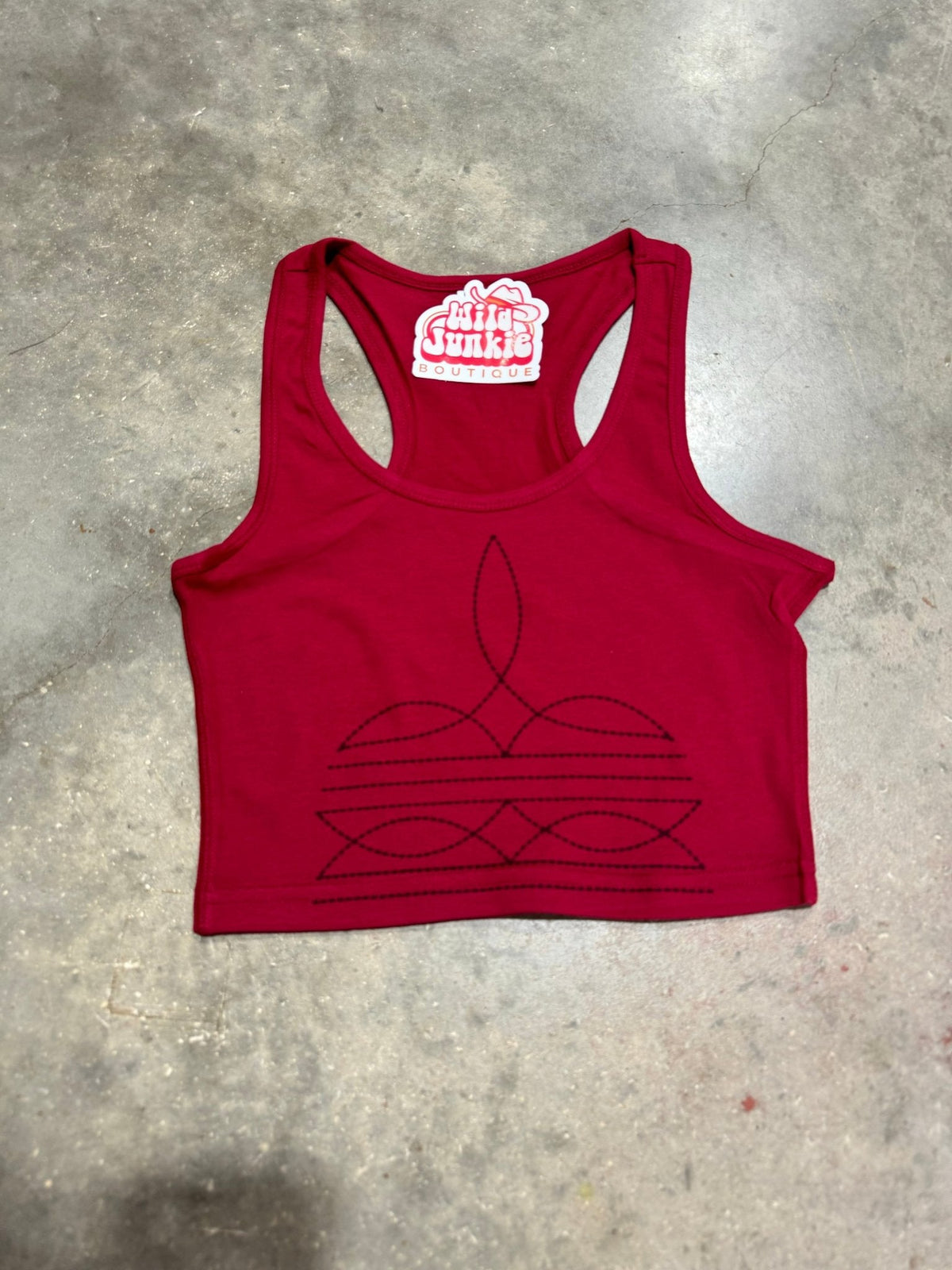 The Original, Viral Boot Stitch Western Tank Top - Pretty Petty Co