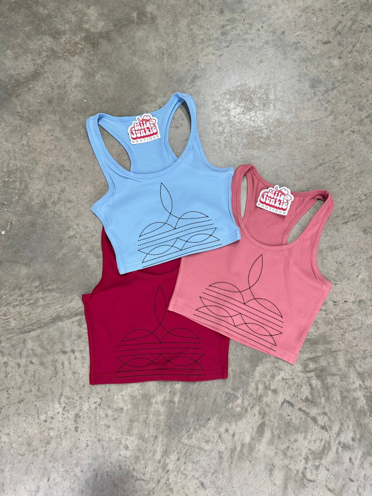 The Original, Viral Boot Stitch Western Tank Top - Pretty Petty Co