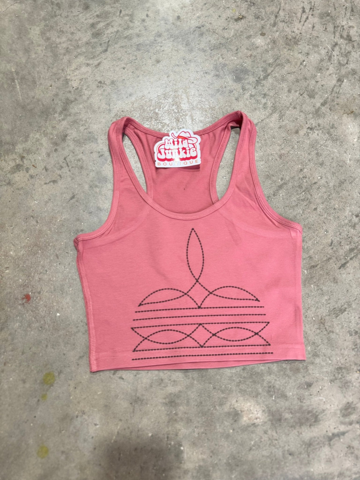 The Original, Viral Boot Stitch Western Tank Top - Pretty Petty Co