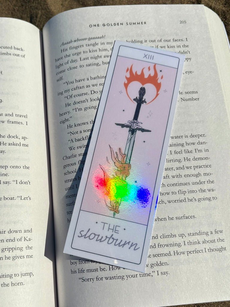 The Slowburn Tarot Card Sparkle Bookmark
