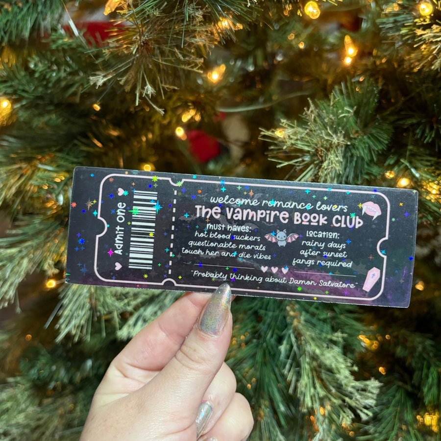 The Vampire Book Club Bookmark