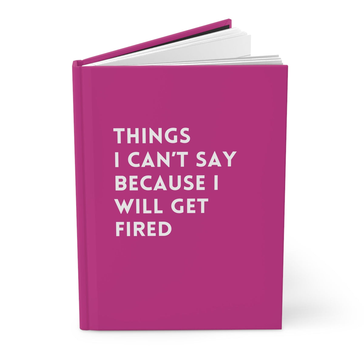 Things I Can't Say Because I Will Get Fired Hardcover Journal - Pretty Petty Co