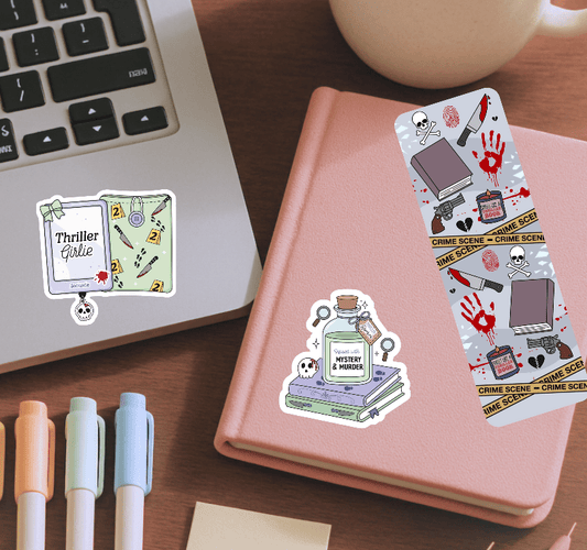 Thriller Girlie Stickers and Bookmark Bundle