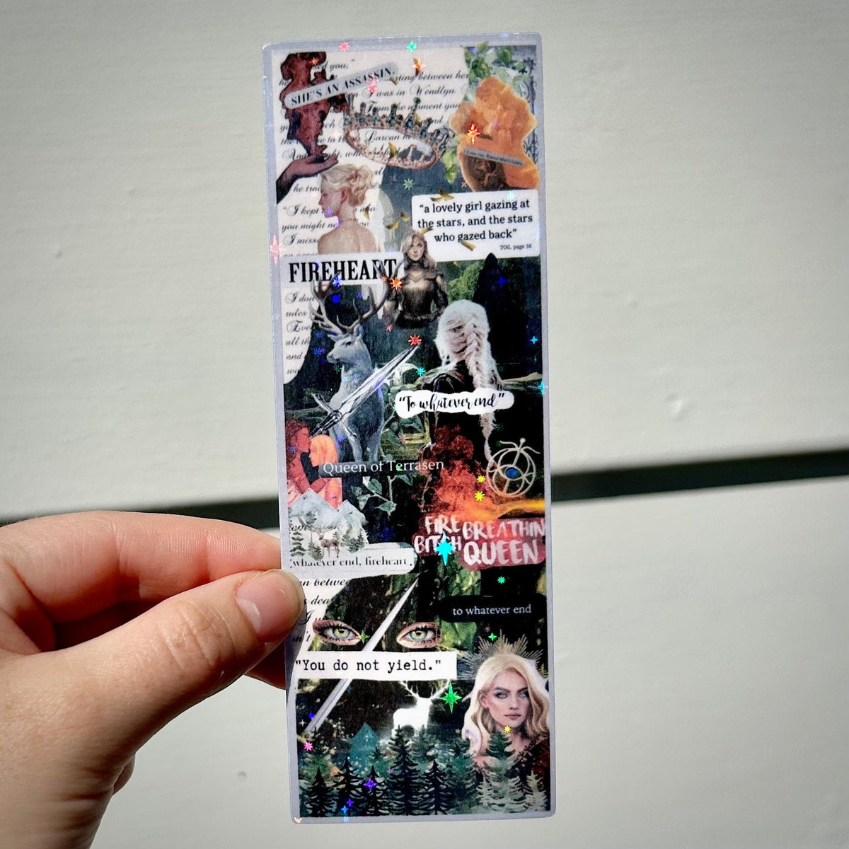 Throne of Glass Aelin Galathynius Collage Bookmark