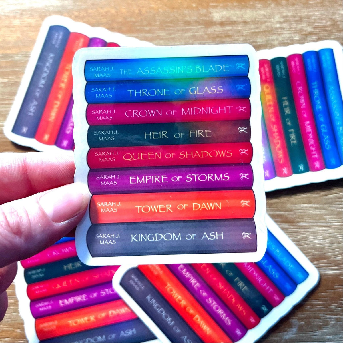 Throne of Glass Bookstack Sticker - Pretty Petty Co