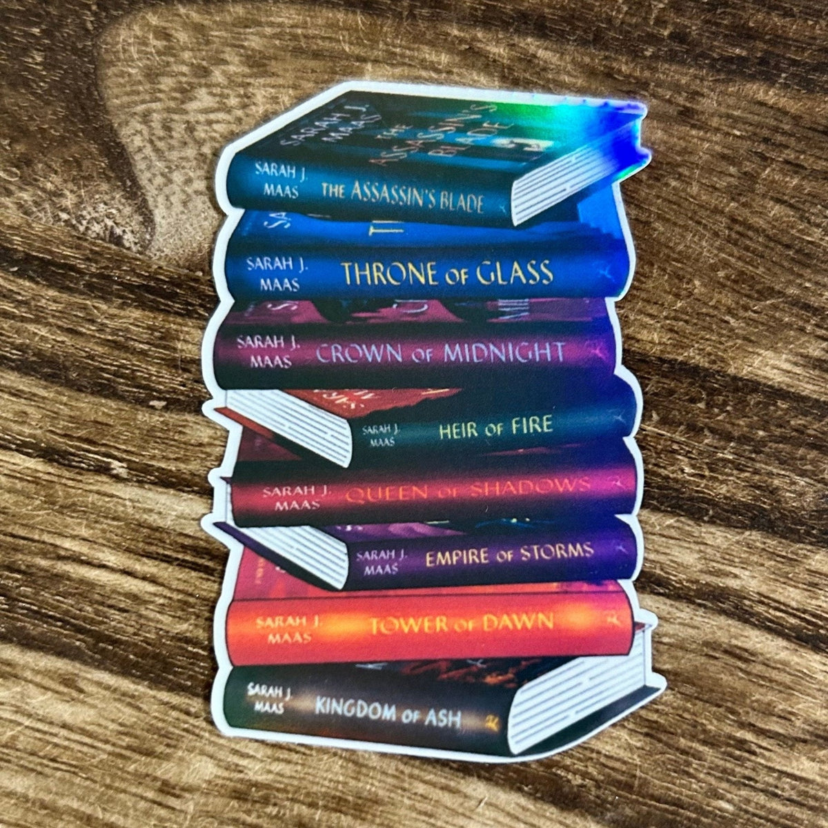 Throne of Glass Bookstack Sticker - Pretty Petty Co