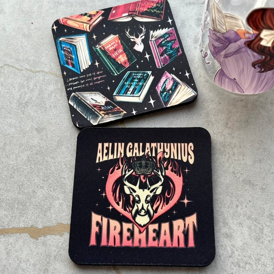 Throne of Glass Inspired Coasters - Set of 2